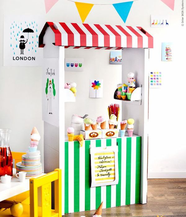 Juegos para niños, una heladería