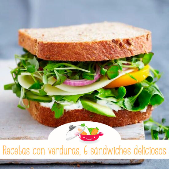 Sándwiches con verduras para niños