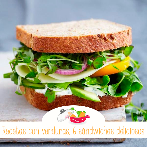 Sándwiches con verduras para niños