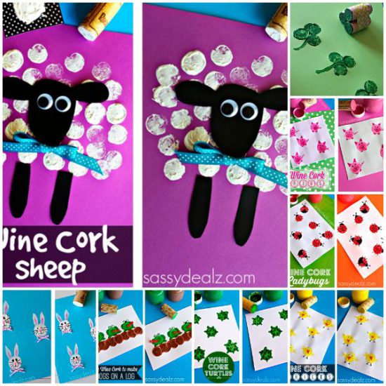 Manualidades recicladas con tapones de corcho