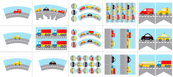 Kit De Fiesta Temática De Coches Gratis