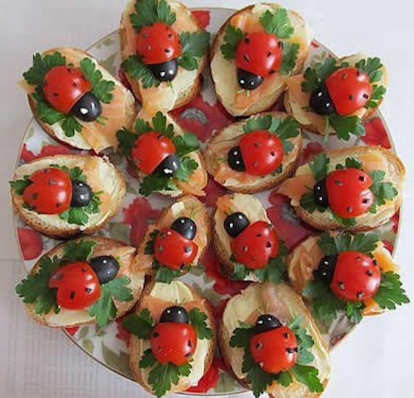 Canapes Variados Para Navidad Y Fiestas