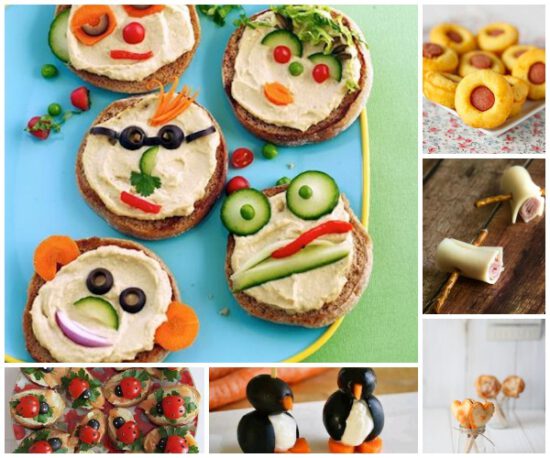 Canapes para niños