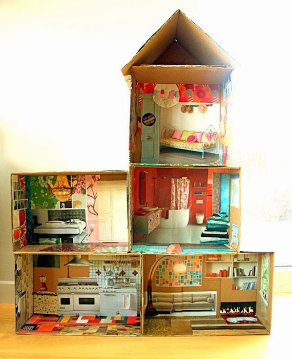 Manualidades recicladas con cajas