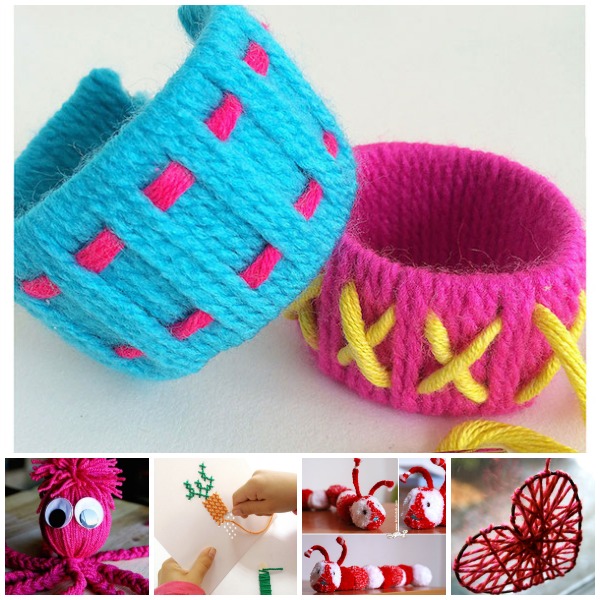 Manualidades con lana para niños