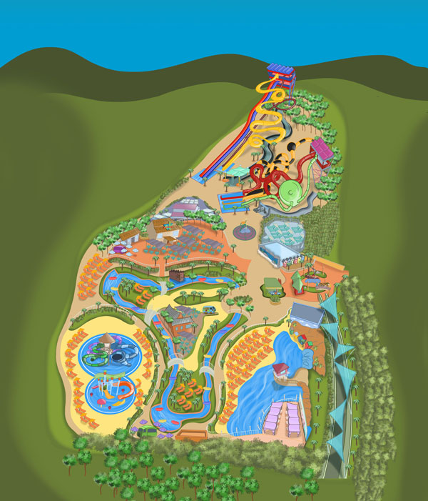 Mapa Parque Warner Beach