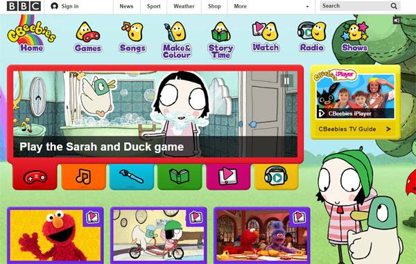CBeebies, aprender inglés jugando