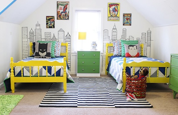 Habitaciones infantiles de superhéroes