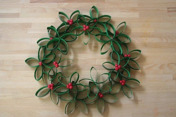 Coronas de Navidad fáciles