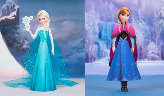 Princesas Disney, muñecas recortables