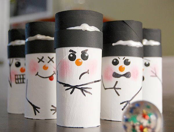 Manualidades navideñas con rollos