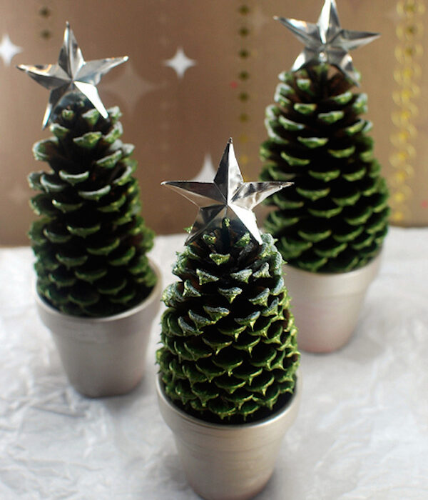 Manualidades navideñas con piñas