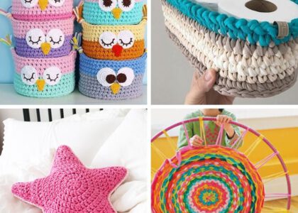 Manualidades Con Trapillo Y Crochet Faciles