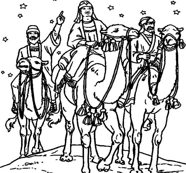 10 Dibujos De Los Reyes Magos Para Colorear Gratis Pequeociocom