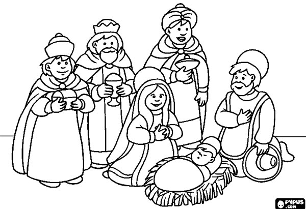 Dibujos Para Colorear De Los Reyes Magos