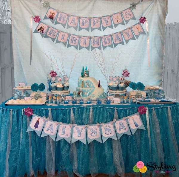 Decoración de cumpleaños de Frozen para imprimir gratis - Pequeocio