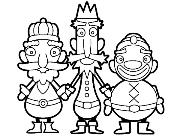 10 dibujos de los Reyes Magos para colorear gratis - Pequeocio