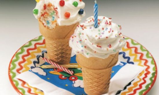Cupcakes en forma de helado