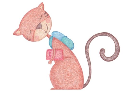 gato colegio cuento a la vista