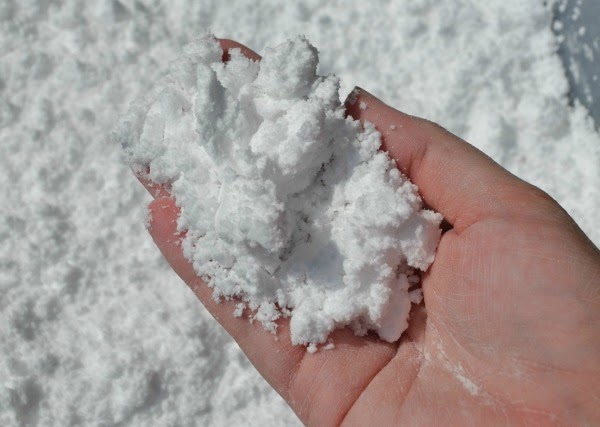 Cómo nieve artificial casera para jugar Pequeocio
