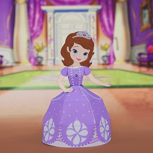 Muñeca recortable princesa Sofía