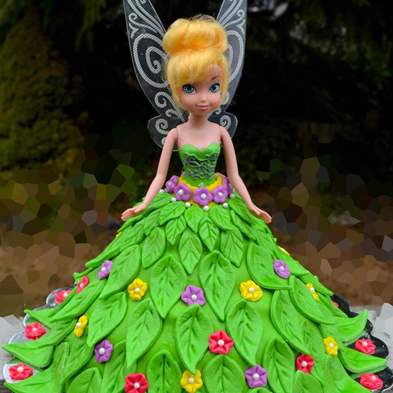 tarta princesa muñeca barbie