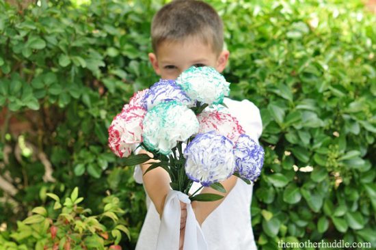 Flores de papel fáciles