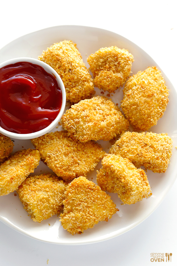 4 recetas de NUGGETS DE POLLO AL HORNO (saludables y deliciosos)