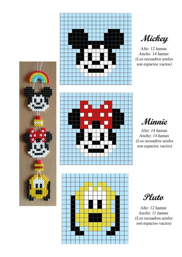 50 plantillas Hama Beads gratis para tus manualidades