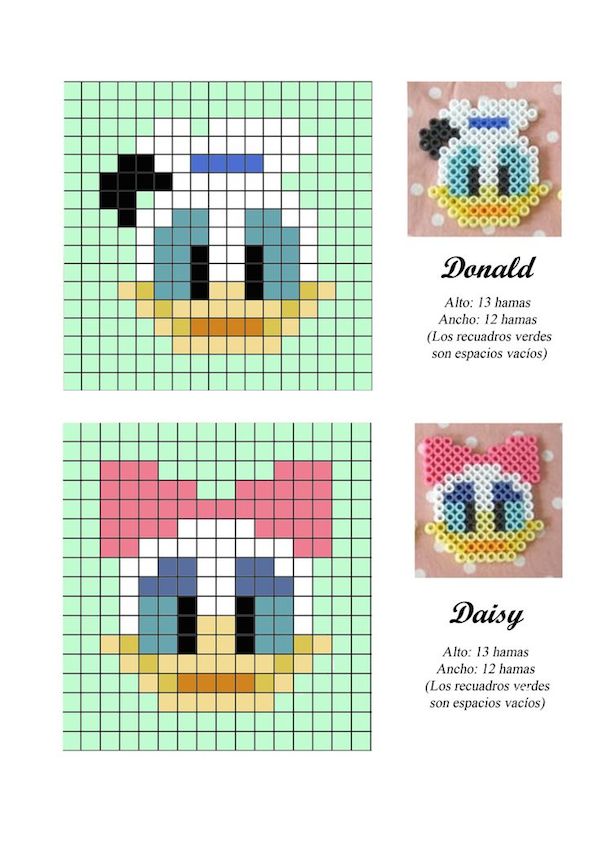 50 plantillas Hama Beads gratis para tus manualidades