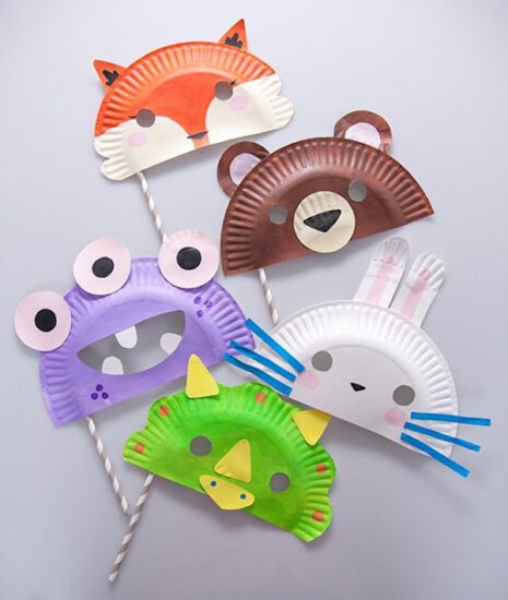 manualidades para niños con platos