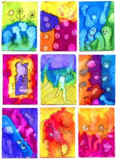 Manualidades para niños con pintura