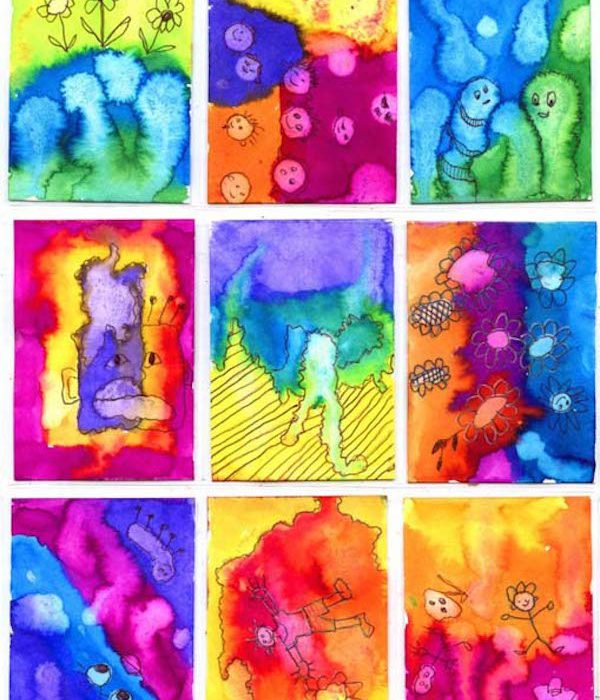 Manualidades para niños con pintura
