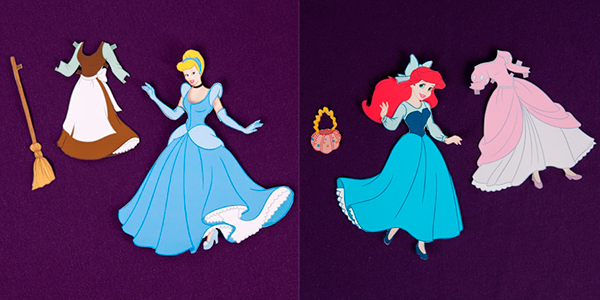 Personajes de Disney recortables para vestir