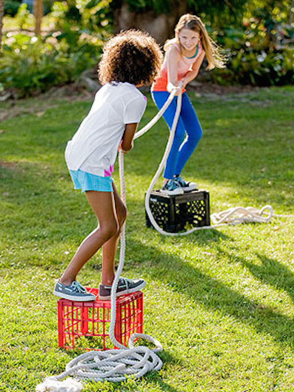 Juego De La Cuerda Niños