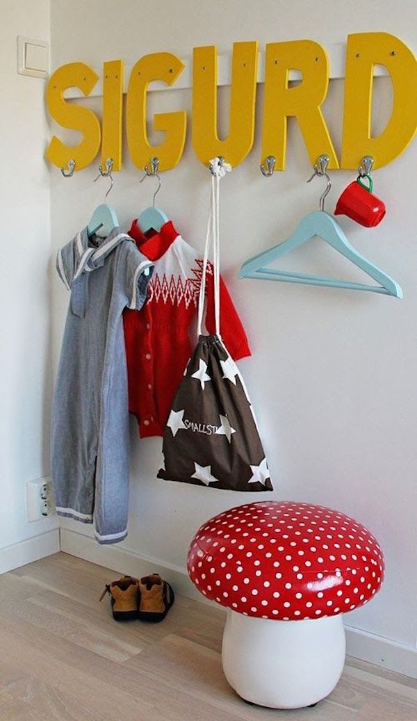 6 percheros de pared para niños ¡muy originales! - Pequeocio