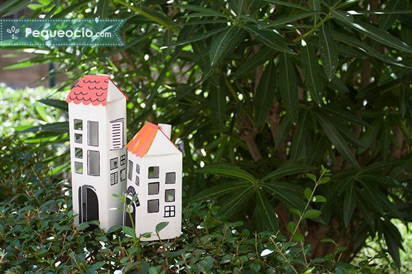 casa de juguete reciclada