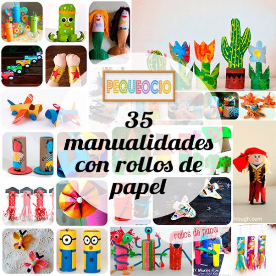 Manualidades con rollos de papel