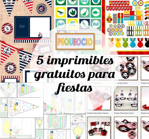 5 imprimibles gratis para fiestas infantiles | Pequeocio.com
