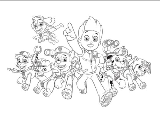 Patrulla canina, dibujos para colorear