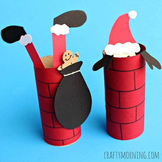 Manualidades de Navidad con rollos de papel | Pequeocio.com