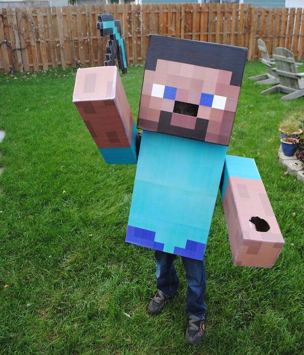 Disfraces caseros de Minecraft
