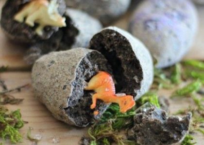 Dinosaurios Para Niños, Cómo Hacer Piedras Fósiles - Pequeocio Dinosaurios Para Niños