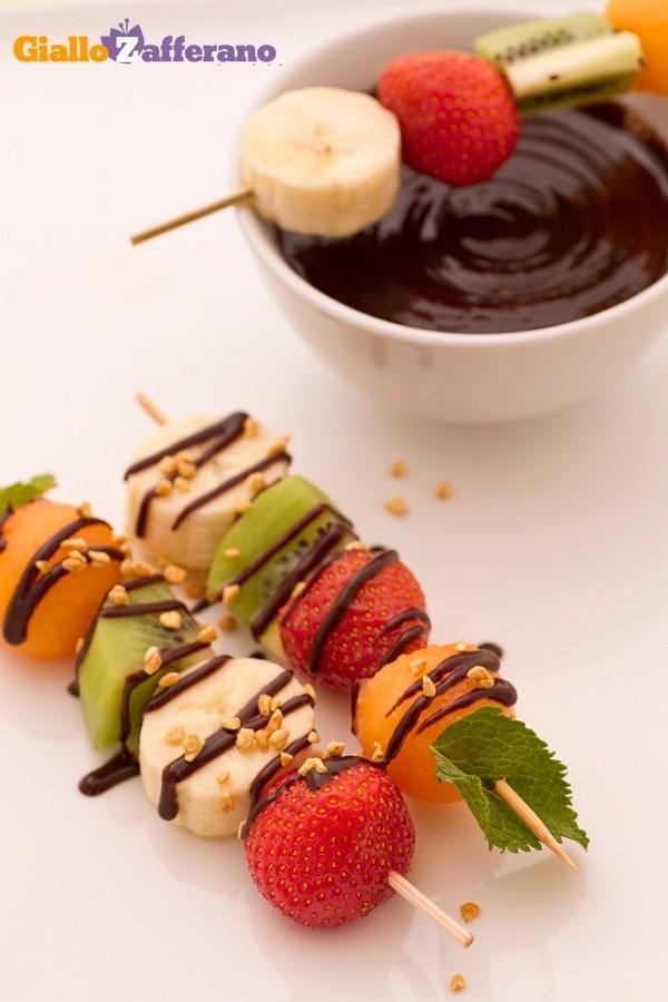 Fruta Con Chocolate