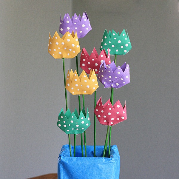 Manualidades infantiles con flores secas - Pequeocio