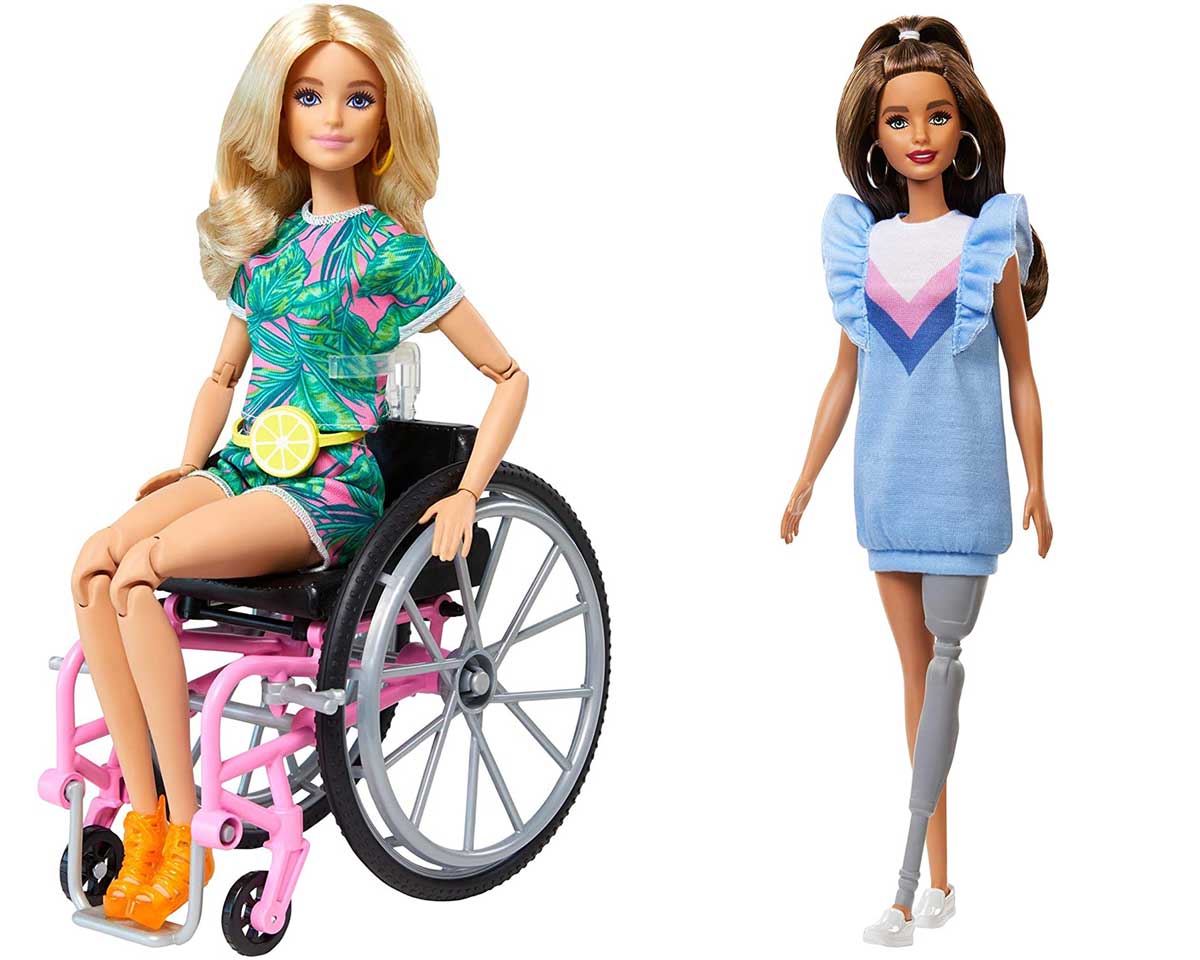tomar ligado nudo Barbie Fashionista (la línea de muñecas con discapacidad y con bellezas más  realistas) - Pequeocio