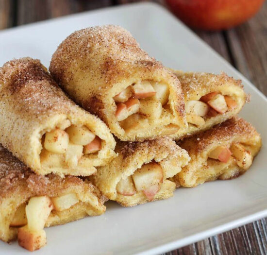 rollitos de manzana y canela
