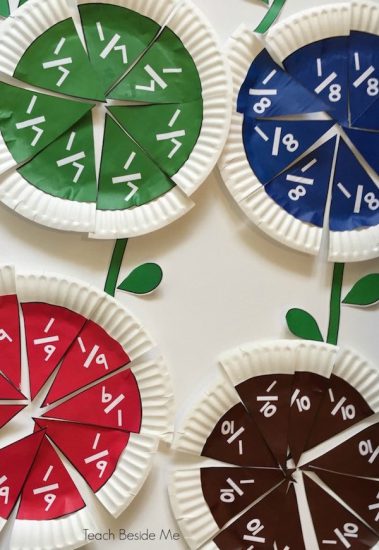 Manualidades infantiles para aprender fracciones