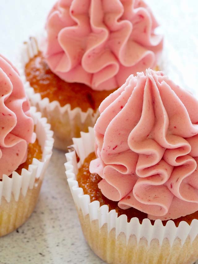 Frosting De Fresa Para Cupcakes