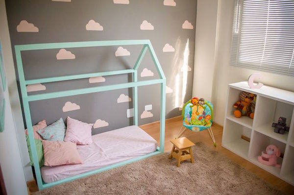 Las nubes soñolientas para habitaciones infantiles darán vida de forma  bonita a la pared